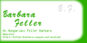 barbara feller business card